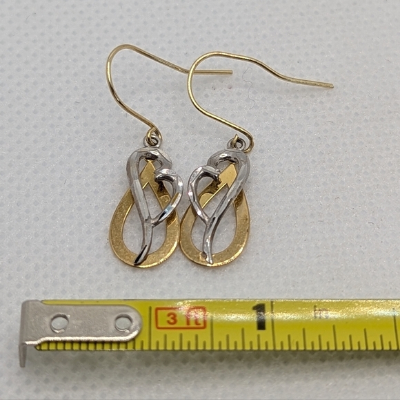 14k Gold Earrings - Picture 3 of 4